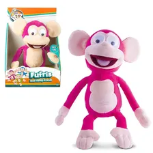 Игрушка интерактивная IMC Toys Club Petz Funny Обезьянка Fufris интерактивная, смеётся и подпрыгивает, звуковые эффекты, мягконабивная, розовая