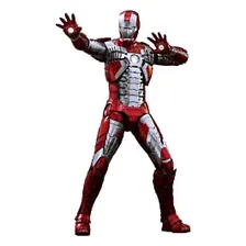 Коллекционная фигурка Hot Toys 1/6 Marvel: Iron Man 2 - Iron Man Mark V (Хот Тойз Марвел: Железный-человек 2 - Железный-человек Марк 5, 31 см)