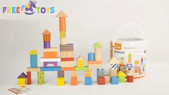 Набор кубиков 50 шт  Viga Toys (арт. 59695)