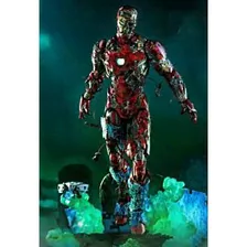 Коллекционная фигурка Hot Toys 1/6 Marvel: Spider-Man Far from Home - Mysterios Iron Man Illusion (Хот тойз Марвел: Человек-паук Нет пути домой - Железный Человек из иллюзии Мистерио, 31 см)