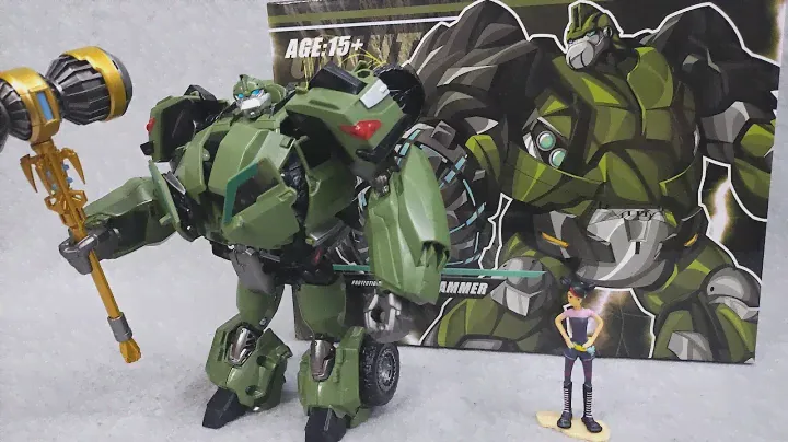APC Toys KO Bulkhead Transformers Prime Voyager class figure Giant Hammer unboxing & Review