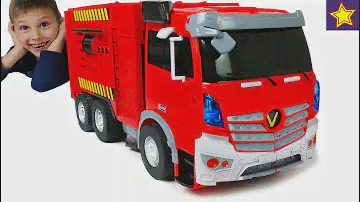 Про Пожарные Машинки Роботы Трансформеры Грузовики трансформируются Toys Transformer Trucks RC