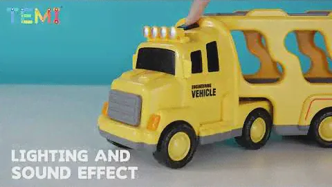 TEMI Construction Toddler Truck Toys for 3 4 5 6 Year Old Boys