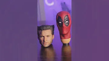 Hot Toys Deadpool & Wolverine Heads!! Trailer has me HYPED!! #hottoys #marvel #deadpool #wolverine