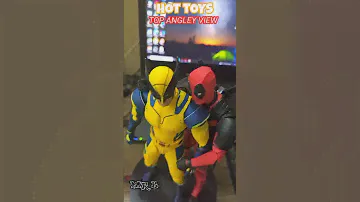Hot Toys Deadpool wolverine posing hugs #deadpool #wolverine #zdtoys #mrb