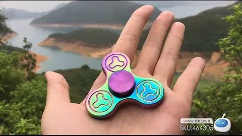 BLCR Tri-Spinner Fidget Toy EDC Finger Spinner for Autism - Multicolor