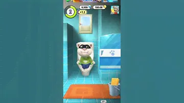 white cat morning routine #cat#talkingtom #fannyvideo #shortvideo #morning #new #fun #games #toys