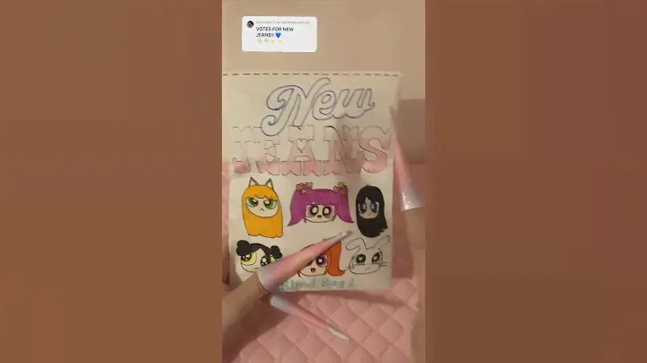 newjeans blind bag 2! 💙🐰 #diy #blindbag #papercraft #craft #asmr #papersquishy #kpop #newjeans