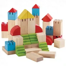 Деревянный конструктор Plan Toys Блоки 46 деталей 5527