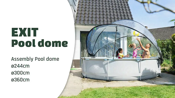 Assembly EXIT pool dome ø244, ø300 & ø360