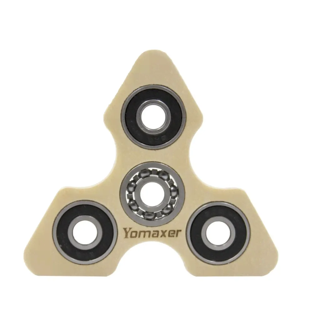 Yomaxer Focus Toys Wood Tri-Spinner Fidget Toy EDC A Good Choice for Killing Time (M1018)-2