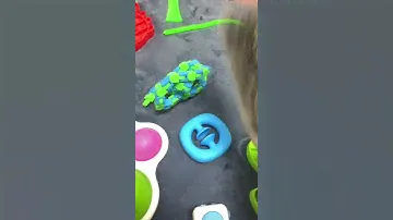 Cute chinchillas play with fidget toys for the first time!!😜