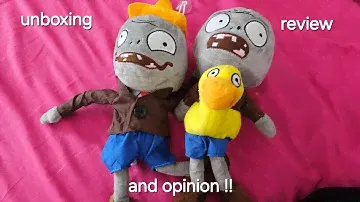 plants vs zombies plush review unboxing and opinion !!