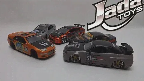 Jada toys Cars collection Toyota Soarer Nissan skyline 300zx Scion tC
