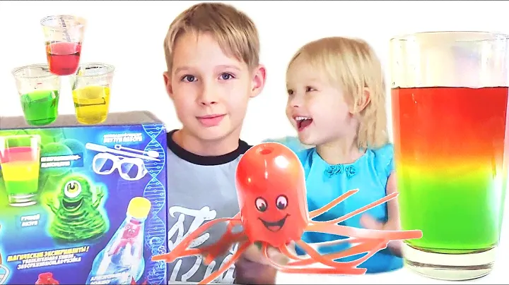 Набор для опытов Магические Эксперименты Danko Toys Chemistry Kids, радужная вода для детей.