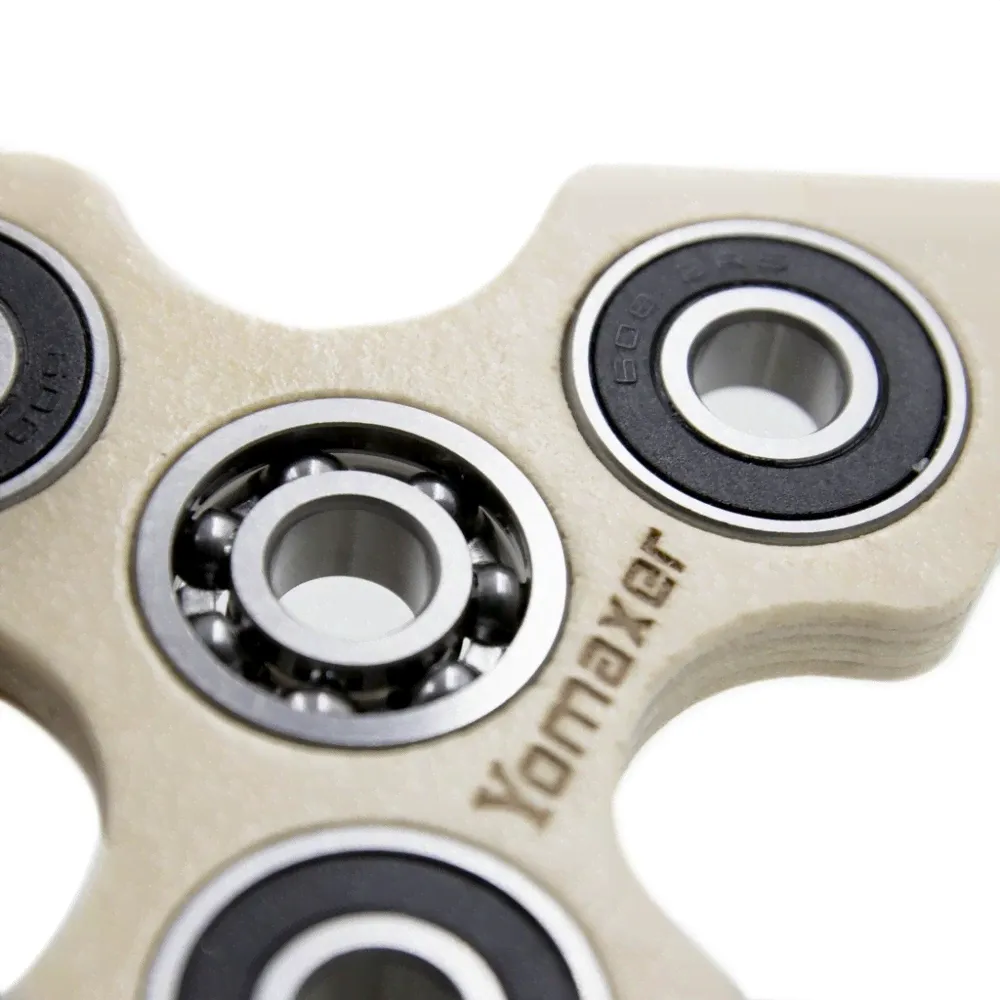 Yomaxer Focus Toys Wood Tri-Spinner Fidget Toy EDC A Good Choice for Killing Time (M1018)-3