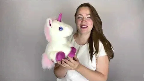 Мягкая игрушка единорог из натурального меха норки Holich Toys