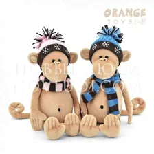 Игрушка Orange Toys Обезьянка Мася 35 в розовом
