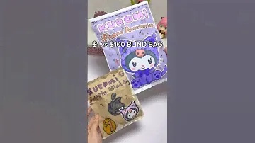 $1 vs $100 BLIND BAG KUROMI EDITION #diy #papercraft #blindbag #craft #squishy #iphone #サンリオ #산리오