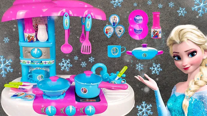 34 Minutes Satisfying with Unboxing Frozen Elsa Kitchen Playset, Disney Toys Collection | ASMR