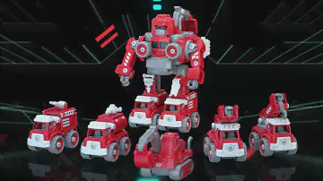 DIY 5 in 1 Fire Engine vehicles assembly to robot