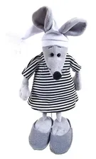 Игрушка мягкая МЫШКА В ТЕЛЬНЯШКА 16 см AB TOYS M2088