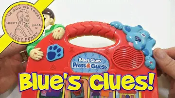 Blue's Clues Press & Guess Electronic Kids Toy, 1998 Tyco Preschool