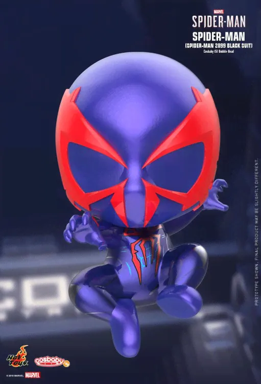 Купить Marvel’s Spider-Man (2018) - Spider-Man 2099 Black Suit Cosbaby 3.75” Hot Toys Bobble-Head Figure-0