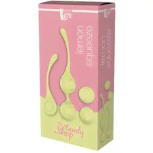 Набор желтых вагинальных шариков «Candy Shop Lemon Squeeze», силикон и ABS-пластик, Dream Toys 21818