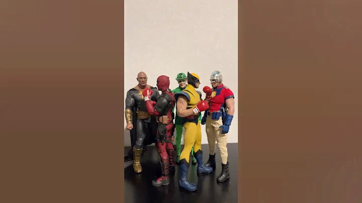 Hot Toys Action Figures - 1/6 Deadpool and Wolverine fight the DC Universe!😆#marvel #hottoys#toys