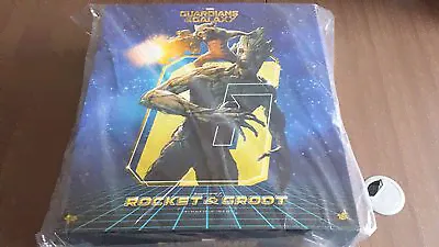 Hot Toys MMS 254 Guardians of the Galaxy Rocket Groot Set 12 inch Figure NEW