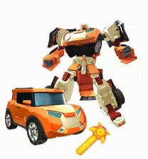 Трансформер YOUNG TOYS Tobot X Эволюция 301008 оранжевый/белый