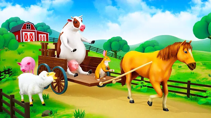 Farm Animal Heroes: Transporting Pregnant Cow to the Hospital | Cow's Emergency Delivery