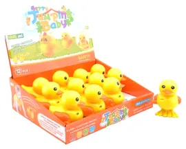 Игрушка Junfa toys Заводной Утенок, Желтый