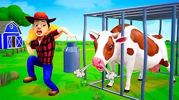 Angry Cow in Gorilla Farm Diorama | Who Stole Milk | Gorilla Milk Farm | Angry Cow Save Farm Diorama