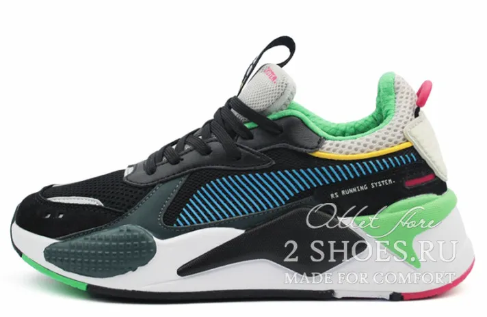 Кроссовки Puma RS-X Toys Black Blue Atoll-2