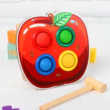 WoodLand Toys Стучалка-сортер "Яблоко", с молотком